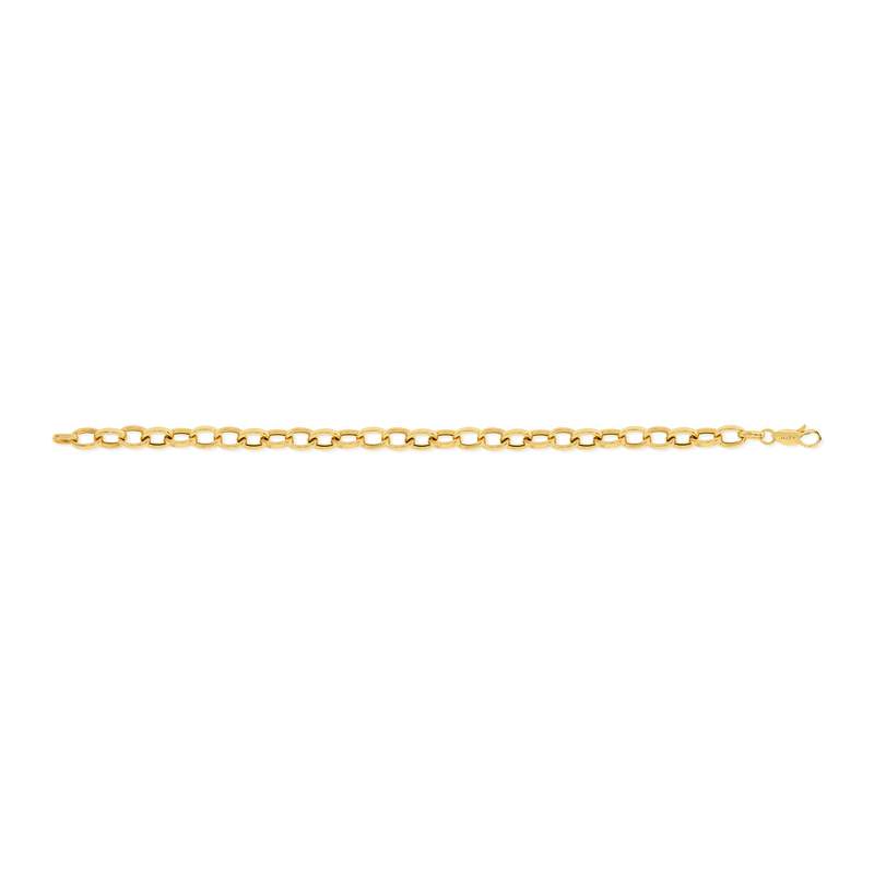 Bracelet or 375 jaune 18 cm - vue D1