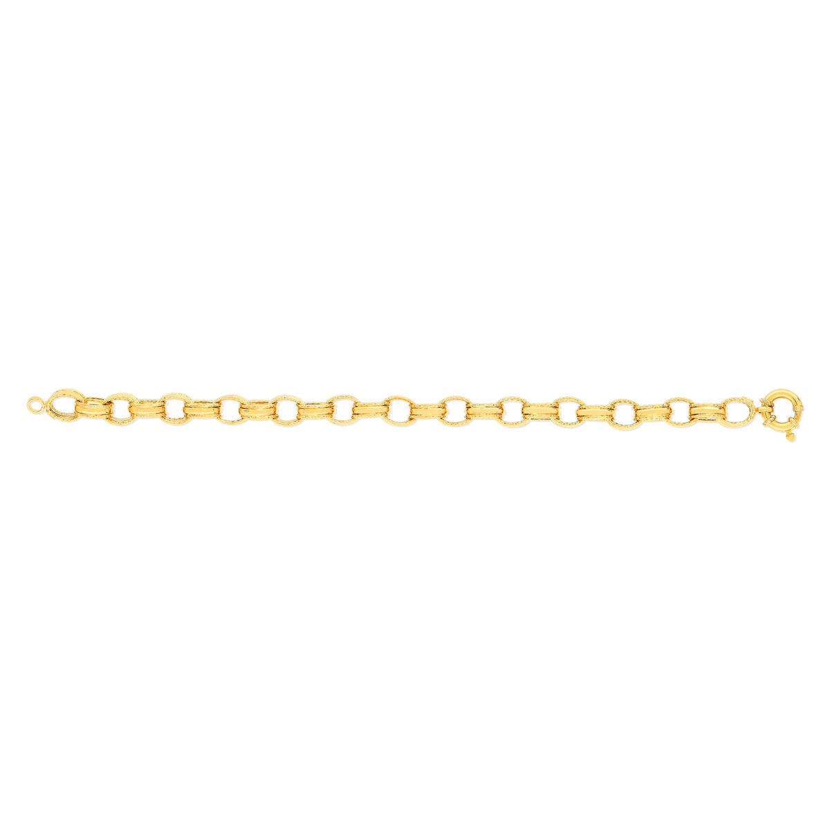 Bracelet or jaune 375 19 cm - vue 2