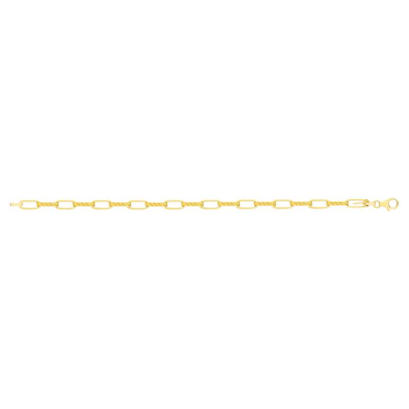 Bracelet or jaune 375 19 cm - vue 2