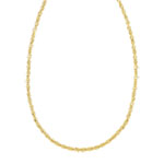 COLLIER en or jaune 375 maille torsadée 45cm - vue 1