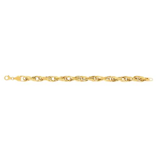 Bracelet or jaune 375 18,5 cm