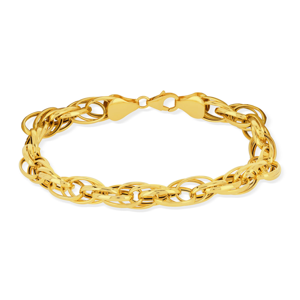 Bracelet or jaune 375 18,5 cm - vue 2