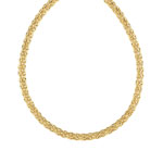 Collier or 375 jaune maille royale 42cm - vue 1