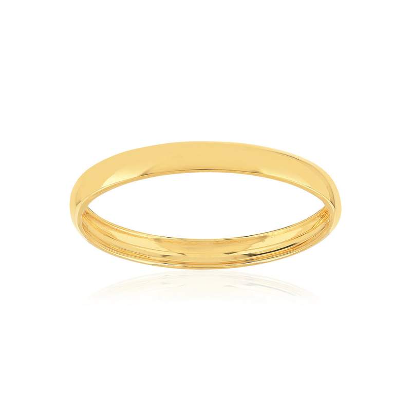 18K yellow gold wedding band - view 1
