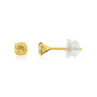 Boucles d'oreilles or 375 jaune citrines 0,19 carat