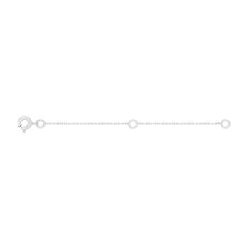 375 white gold extension chain 7.5 cm