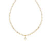 Collier or 750 jaune pampille perles de culture de Chine 42,5 cm - vue V1
