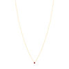 Collier or 375 jaune rubis 0.22ct 45cm - vue V2