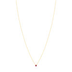 Collier or 375 jaune rubis 0.22ct 45cm - vue 2