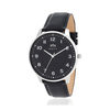 Montre MATY homme, bracelet cuir noir - vue V1