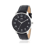 Montre MATY homme, bracelet cuir noir - vue 1