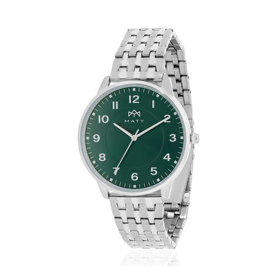 Montre MATY homme, bracelet acier inoxydable - vue 1