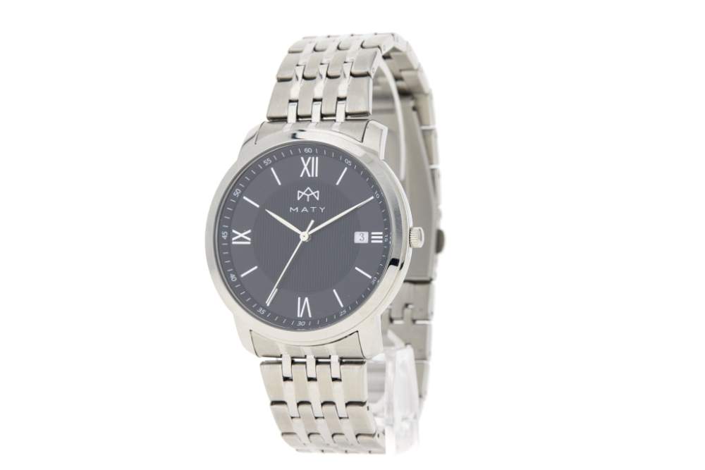 Montre MATY homme, bracelet acier inoxydable - vue 2