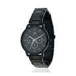Montre MATY homme chronographe, bracelet acier inoxydable noir - vue 1