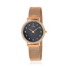 Montre MATY femme, bracelet acier inoxydable doré rose - vue V1