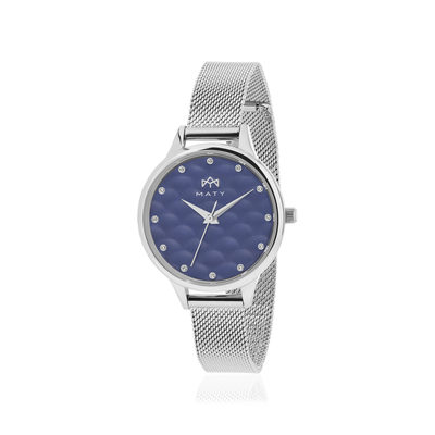 Montre MATY femme, bracelet acier inoxydable - vue 1