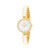 Montre MATY femme, bracelet acier inoxydable bicolore - vue V1