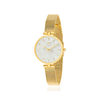 Montre MATY femme, bracelet maille milanaise acier inoxydable doré - vue V1