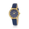 Montre MATY femme bracelet cuir bleu - vue V1
