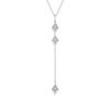 Collier argent 925 flèche zirconias 45 cm - vue V1