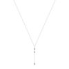 Collier argent 925 flèche zirconias 45 cm - vue V2
