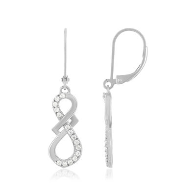 925 silver pendant earrings, zirconias