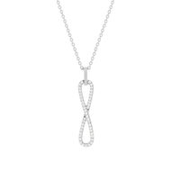 Necklace silver 925 zirconias 45 cm