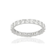 Alliance argent 925 tour complet zirconias
