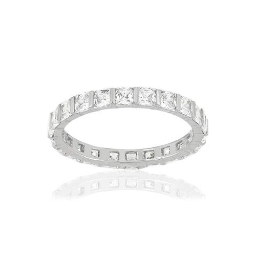 Alliance argent 925 tour complet zirconias