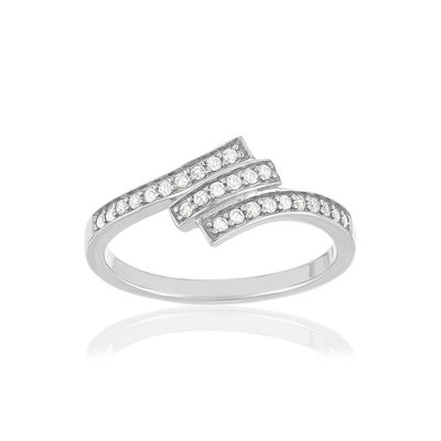 Silver ring 925 zirconias