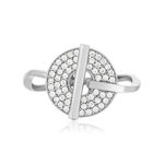 Bague argent 925 zirconias - vue 3