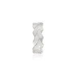 Clip d'oreille earcuff argent 925, effet tressé - vue 1