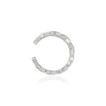 Clip d'oreille earcuff argent 925, effet tressé - vue porté 1