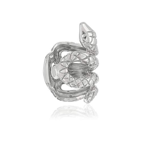 Clip d'oreille argent 925 motif serpent vendu à l'unité