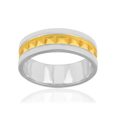 Chevalière argent 925 2 tons