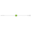 Bracelet argent 925 cristal vert 18cm - vue V2