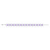 Bracelet argent 925 zirconias violets 19cm - vue V2