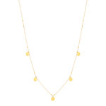 Collier or 375 jaune motif nids d'abeilles 45cm - vue 2