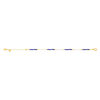 Bracelet acier jaune lapis lazulis 18cm - vue V2