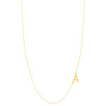 Collier plaqué or initiale 45cm - vue 2
