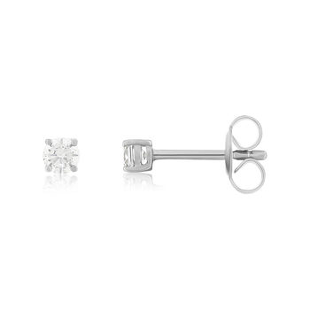 Boucles d'oreilles argent zirconias serti 4 griffes