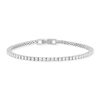 Bracelet tennis argent 925 zirconias serti 4 griffes 19.5cm - vue V1