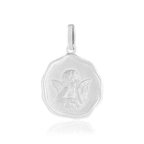 925 zilveren engel medaille