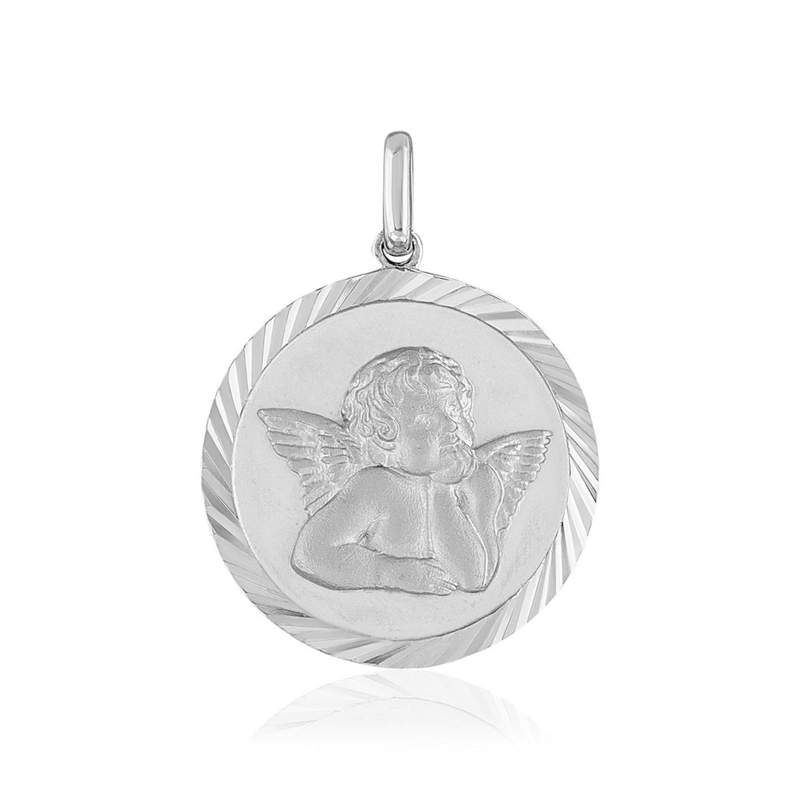 Médaille ange argent 925 - vue 1