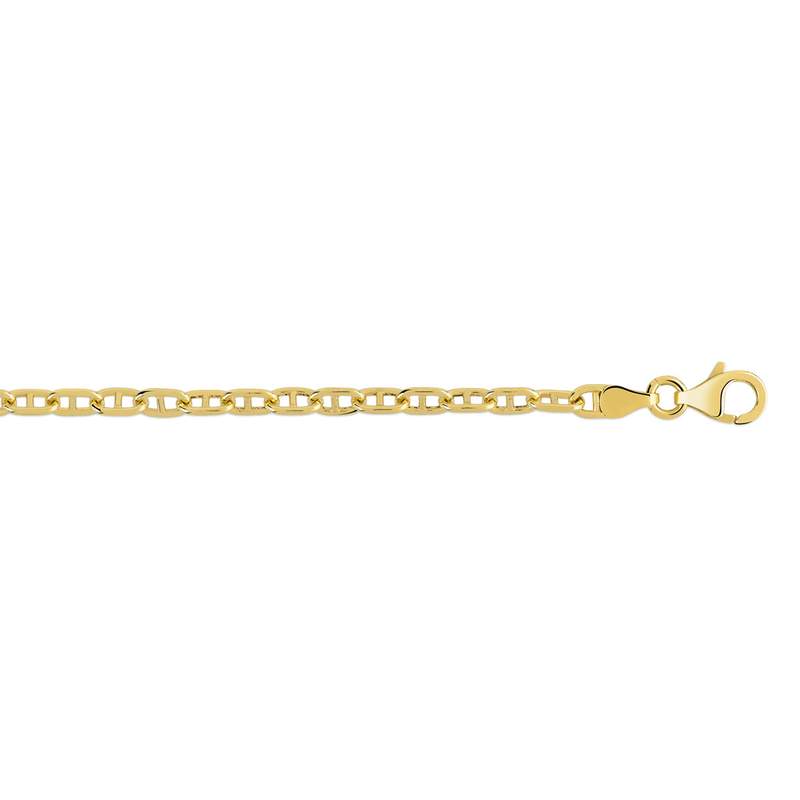 Chaîne or 750 jaune maille marine 50 cm - vue 1