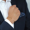 Bracelet or 375 jaune 19 cm - vue Vporté 1