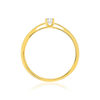 Solitaire or 750 jaune diamant HP1 0.1 carat - vue V2