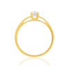 Solitaire or 750 jaune diamant HP1 0.25 carat - vue V2
