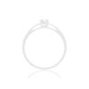 Solitaire gold 750 white diamond 1 0.3 carat - view 2