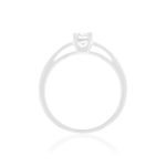 Solitaire or 750 blanc diamant HP1 0.4 carat - vue 2